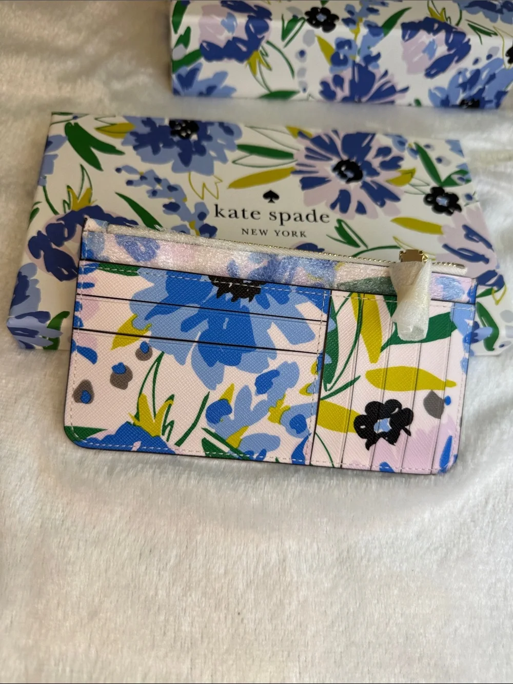 Kate Spade Boxed Madison Floral Large Slim Card Holder